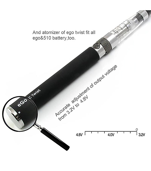 Ego-C Twist 1100 mah Variable Voltage Battery with Charger