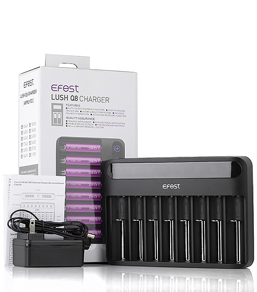 Efest Lush Q8 8 Bay Intelligent Battery Charger