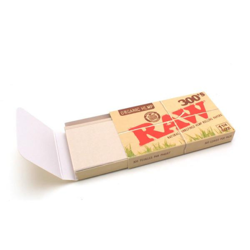 Raw Organic 300s 1.25 size Rolling Papers