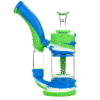 ooze stack water pipe blue white green