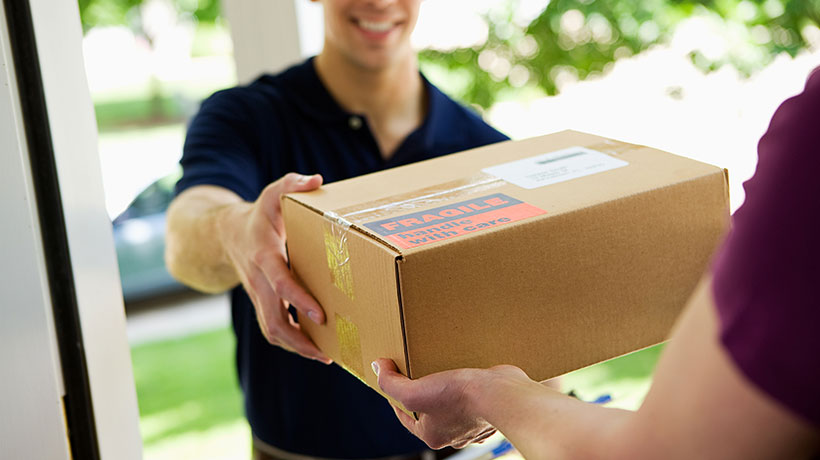 Delivery: Giving Package to Home Owner