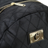 Cookies V3 Quilted Nylon Backpack black displaying gold cookies logo patch