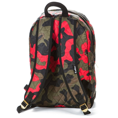 Cookies V3 Quilted Nylon Backpack red camo back of the bag