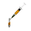 Empty 1ml Glass Distillate Syringe – Luer Lock for Leak-Proof THC Oil Filling