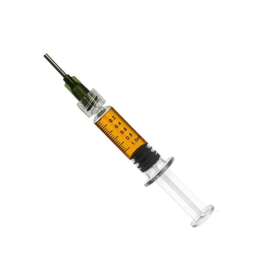 Empty 1ml Glass Distillate Syringe – Luer Lock for Leak-Proof THC Oil Filling