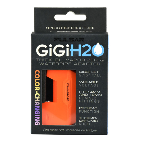 Pulsar GiGi H2O 510 Battery packaging for color changing devices
