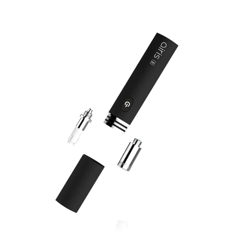 Airis 8 Concentrate Vaporizer black but displaying two style of coils