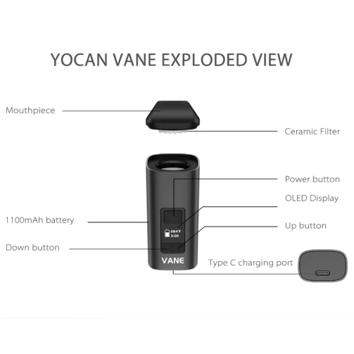 Yocan Vane Dry Herb Vape 15