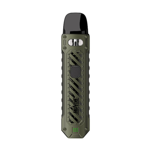 Uwell Caliburn Tenet 16W pod system in black/copper – rugged aluminum portable MTL vape with vibration feedback and adjustable airflow for smooth hits