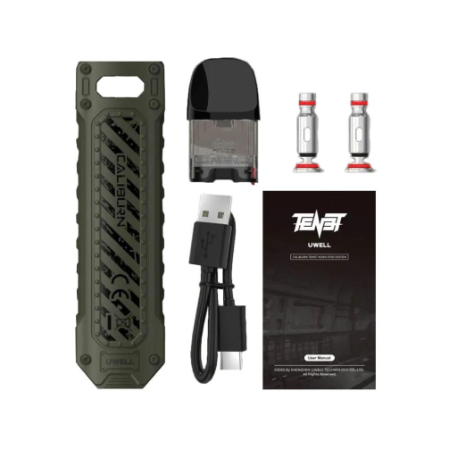 Uwell Caliburn Tenet 16W Pod System contents