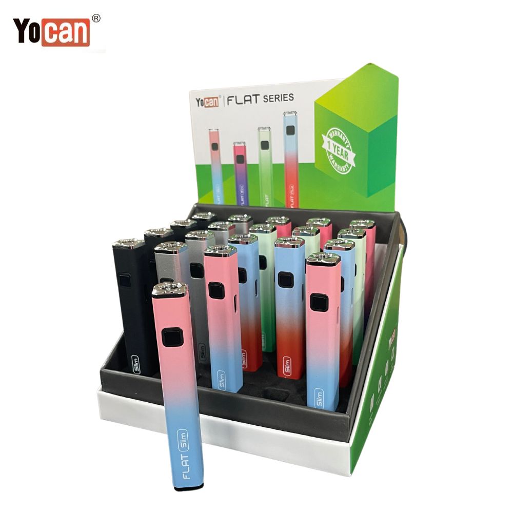 Yocan Flat Slim 510 Battery - BULK 20x Pack