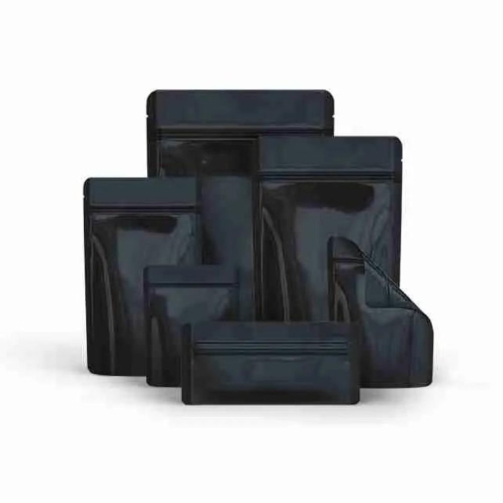 smell proof mylar bags solid black