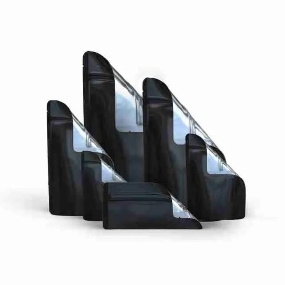 BLACK/ CLEAR MYLAR BAGS