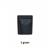 smell proof mylar bags solid black 1 gram