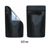 BLACK/ CLEAR MYLAR BAGS 1/2 OZ