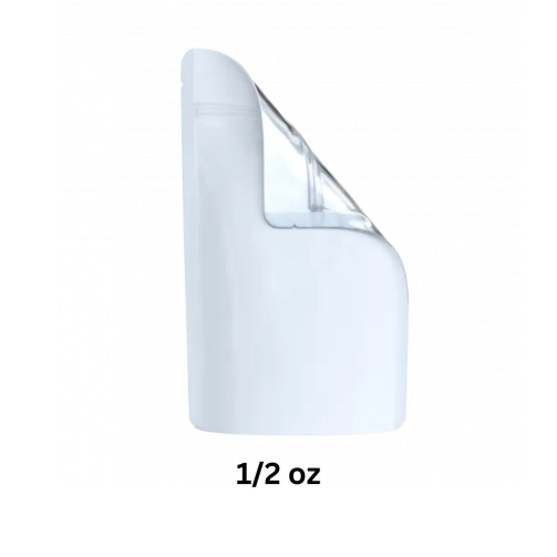 WHITE CLEAR mylar bags 1/2