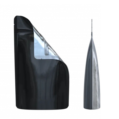 BLACK/ CLEAR MYLAR BAGS SIDE VIEW