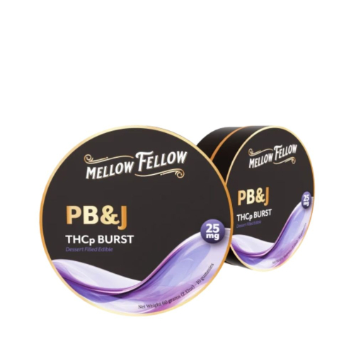Mellow Fellow THCp Bursts 25mg - Super Potent Gummies pb&j