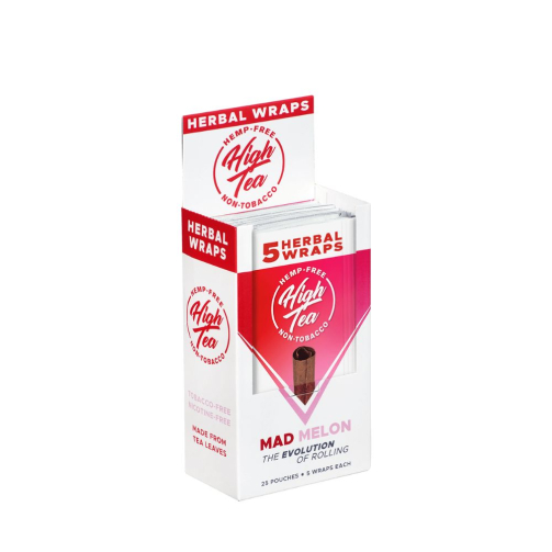 High Tea Herbal Wraps – Tobacco-Free 5-Count mad melon