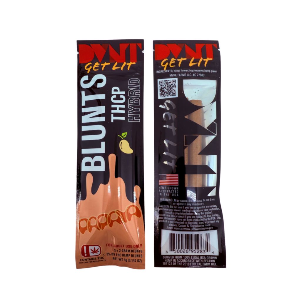 DVNT THC-P 4G Blunt PreRoll – 2x Blunts per Pack papaya