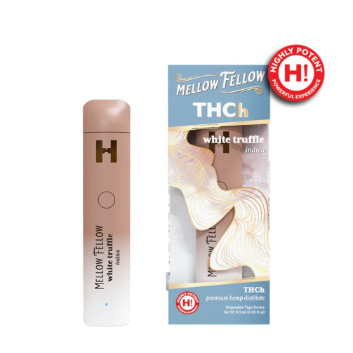 Mellow Fellow Premium THC-H Disposable - 0.5 Grams WHITE TRUFFLES