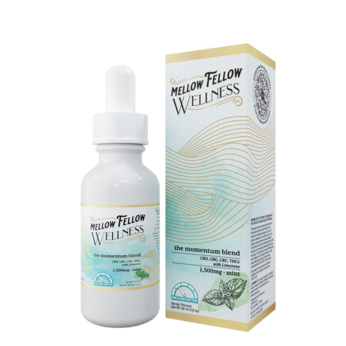 Mellow Fellow Wellness Tincture Momentum Blend Mint - 1500mg