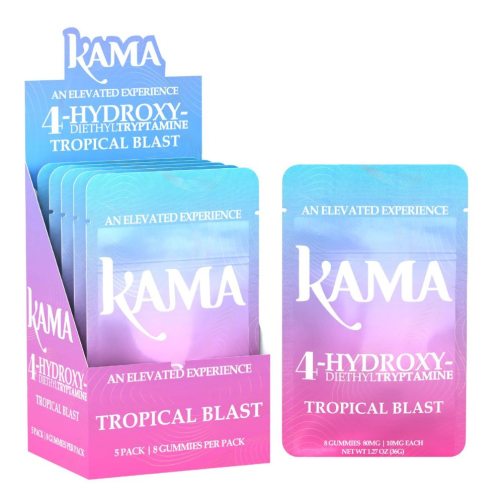 KAMA 4-Hydroxy Gummies 8ct - 80mg TROPICAL BLAST