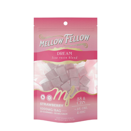 Mellow Fellow Live Resin M-Fusions 20pc Edibles – 1000mg