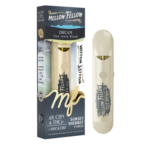 Mellow Fellow Live Resin Disposable - 2 Grams SUNSET SHERBERT