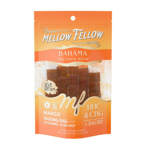 Mellow Fellow Live Resin M-Fusions 20pc Edibles – 1000mg mango