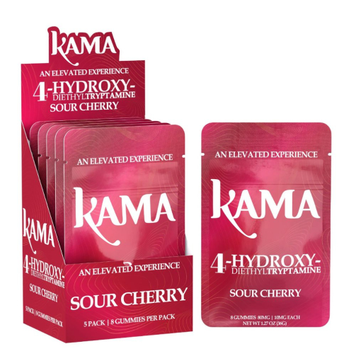 KAMA 4-Hydroxy Gummies 8ct - 80mg SOUR CHERRY
