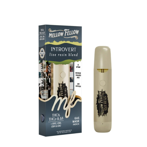 Mellow Fellow Live Resin Disposable - 1 Gram gas mask