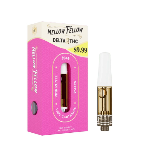 Mellow Fellow Classic Delta-8 Cartridge - 1 Gram pink runtz
