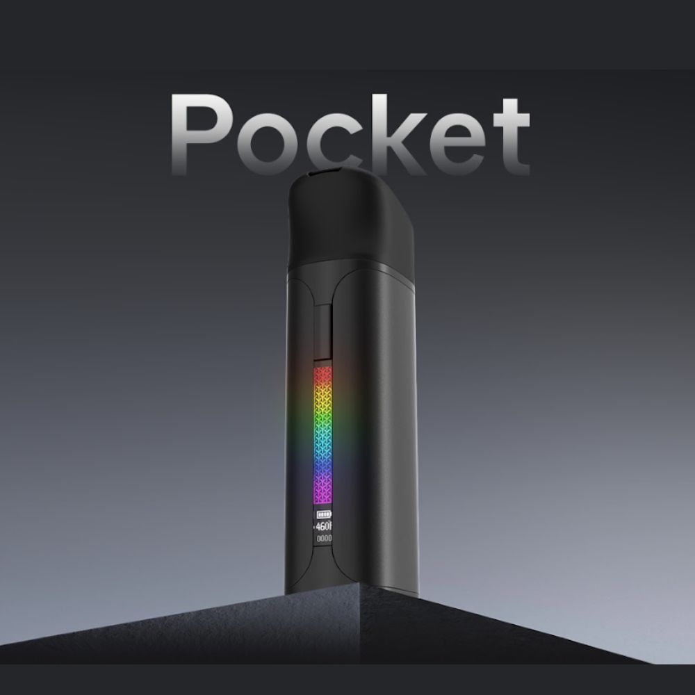 Yocan Black Pocket Wax Vaporizer – Portable Dab Pen with Precision Temp Control