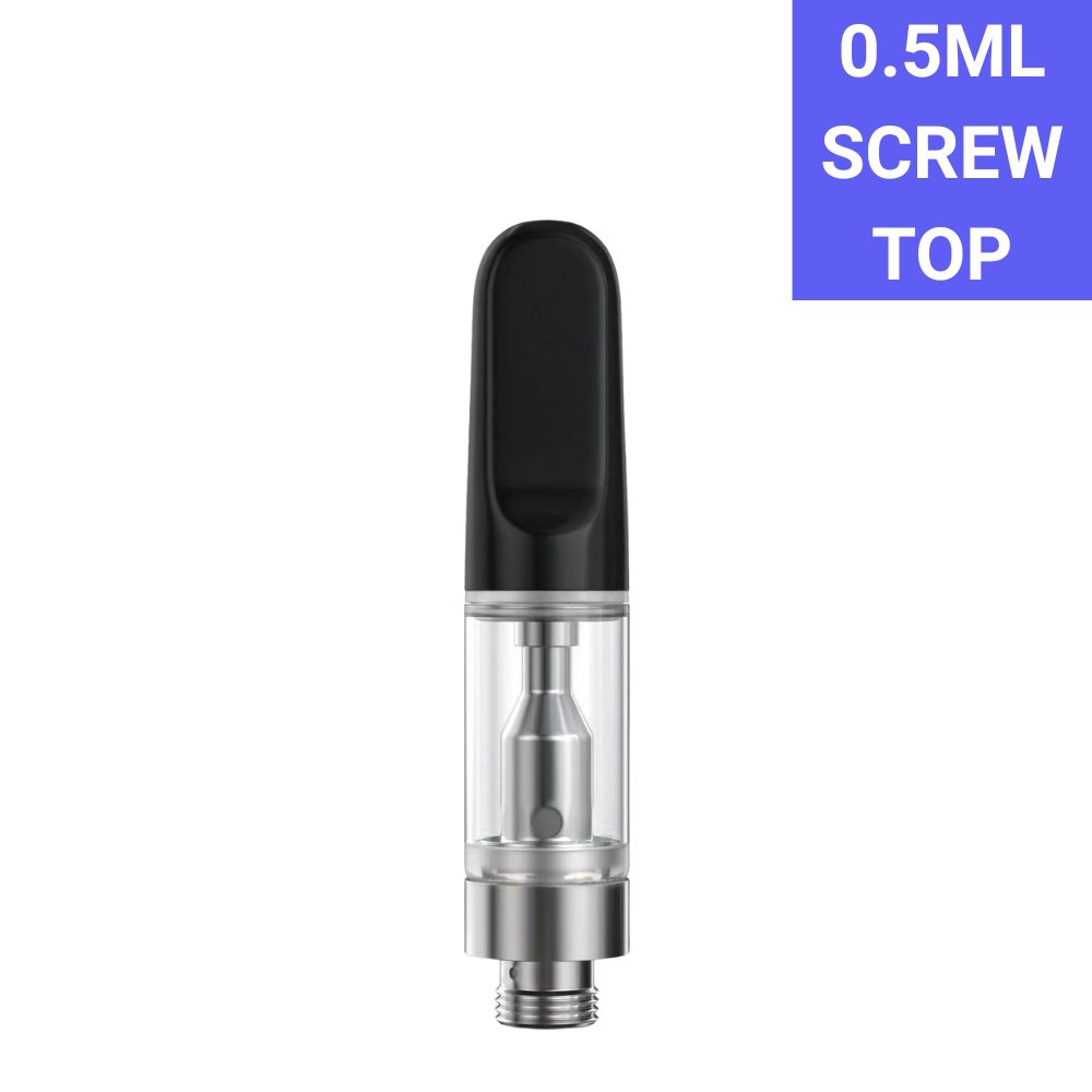empty 0.5ml vape cart screw top