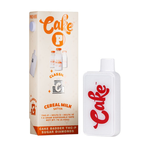 Cake Badder THC-P Sugar Diamonds Disposable - 7 Grams Cereal Milk