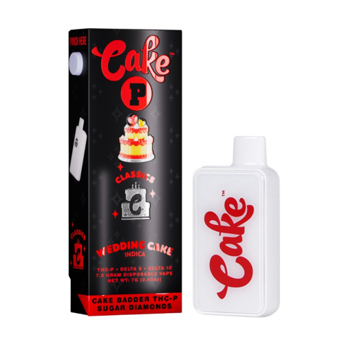 Cake Badder THC-P Sugar Diamonds Disposable - 7 Grams wedding cake