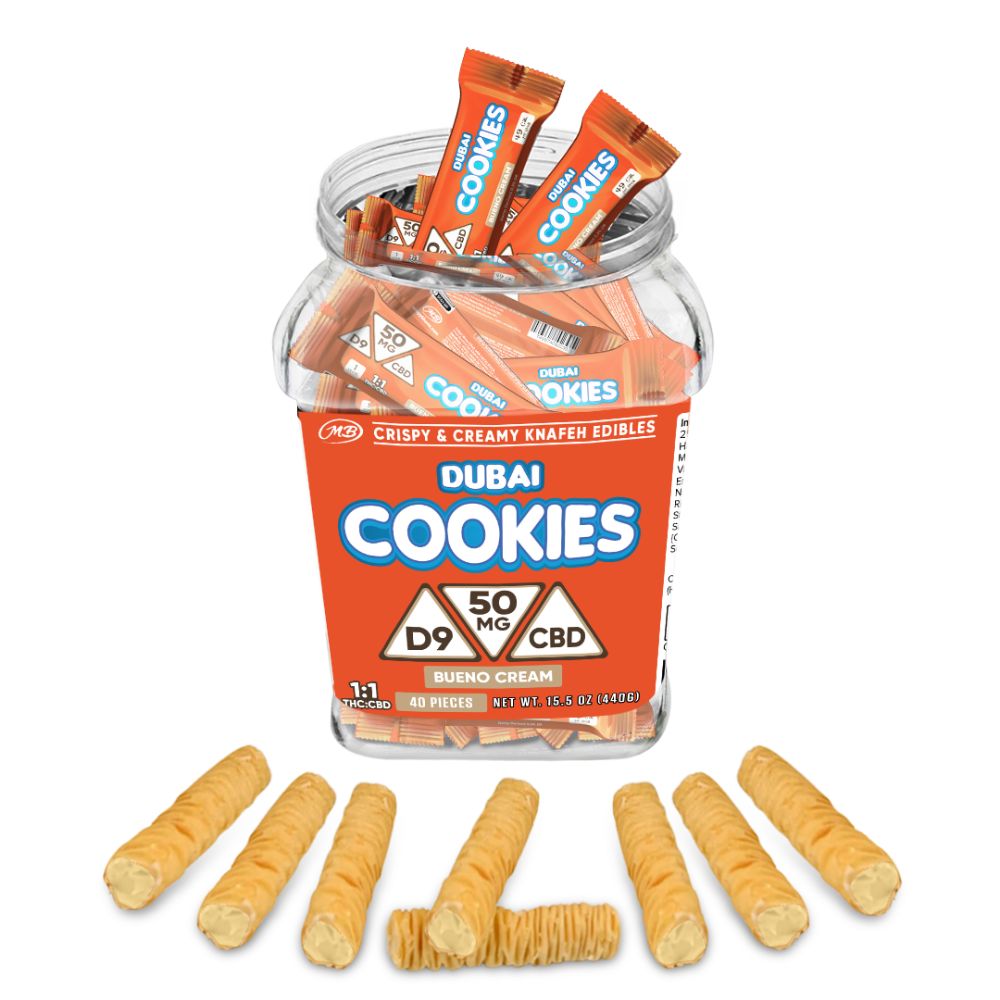 Dubai Cookies Crispy & Creamy Knafeh 1pc Edibles 50mg Delta-9 + CBD - Bueno Cream
