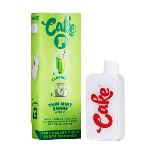 Cake Badder THC-P Sugar Diamonds Disposable - 7 Grams thin mint shake