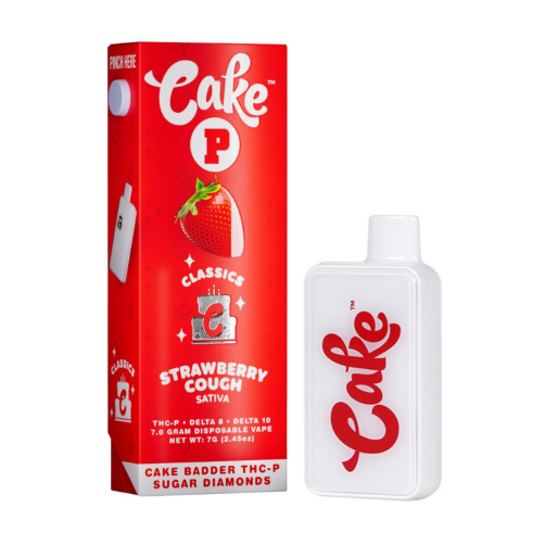 Cake Badder THC-P Sugar Diamonds Disposable - 7 Grams strawberry cough