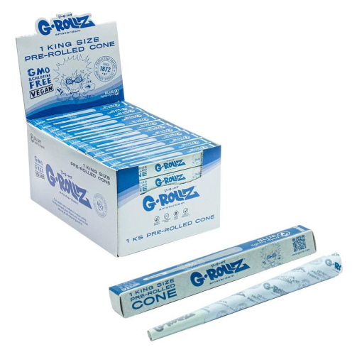 G-Rollz KS Lightly Dyed Blue 1pc Pre-Rolled Cones King Size
