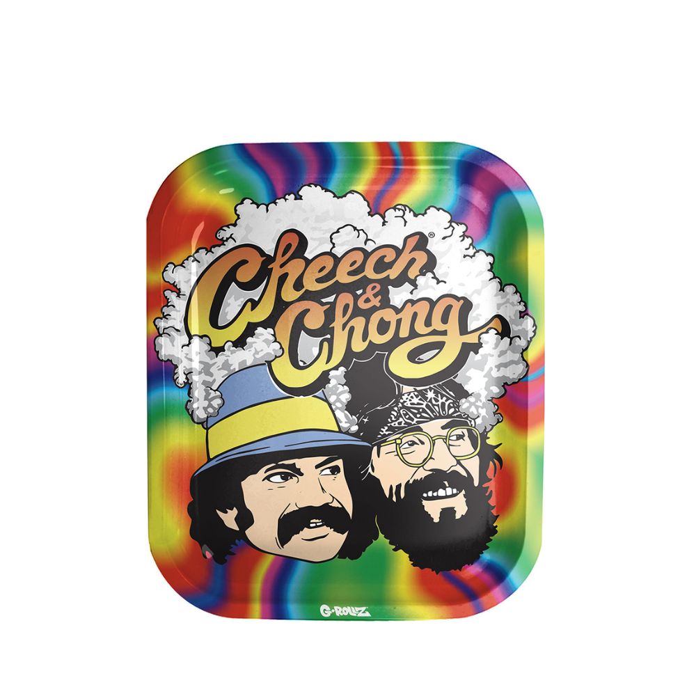G-Rollz Cheech & Chong Trippy Rainbow Rolling Tray – Small Limited Edition