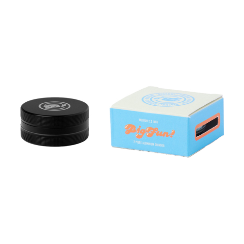 BIGFUN! Medium 2pc Herb Grinder – Compact Aluminum, 6 Colors