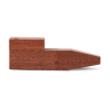 Bearded Square Wood Pipe with Lid – Discreet Spoon with Magnetic Closure