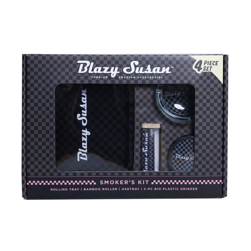 Blazy Susan Smoker's Kit – Rolling Tray, Grinder & Tools