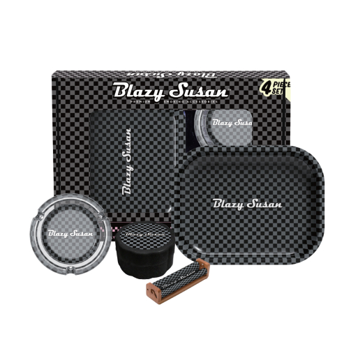 Blazy Susan Smoker's Kit – Rolling Tray, Grinder & Tools