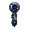Double Ring Spoon Pipe – Borosilicate Glass Hand Pipe with Cooling Rings