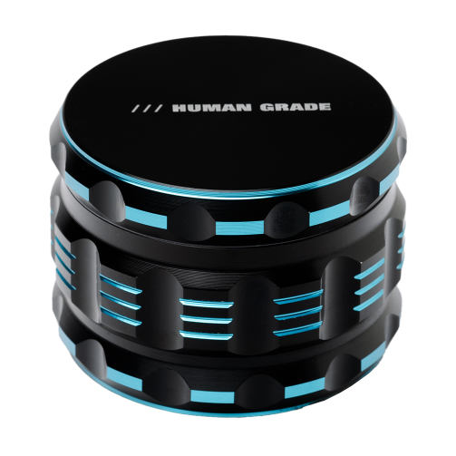 Human Grade 5T Grinder 2.5" – 4-Part Aluminum with Twist-Lock, 6 Colors