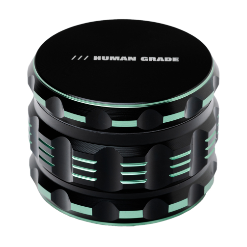 Human Grade 5T Grinder 2.5" – 4-Part Aluminum with Twist-Lock, 6 Colors