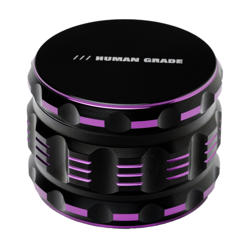 Human Grade 5T Grinder 2.5" – 4-Part Aluminum with Twist-Lock, 6 Colors